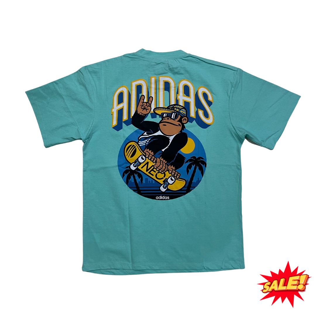 Adidas Oversized Tshirt - Sky Blue