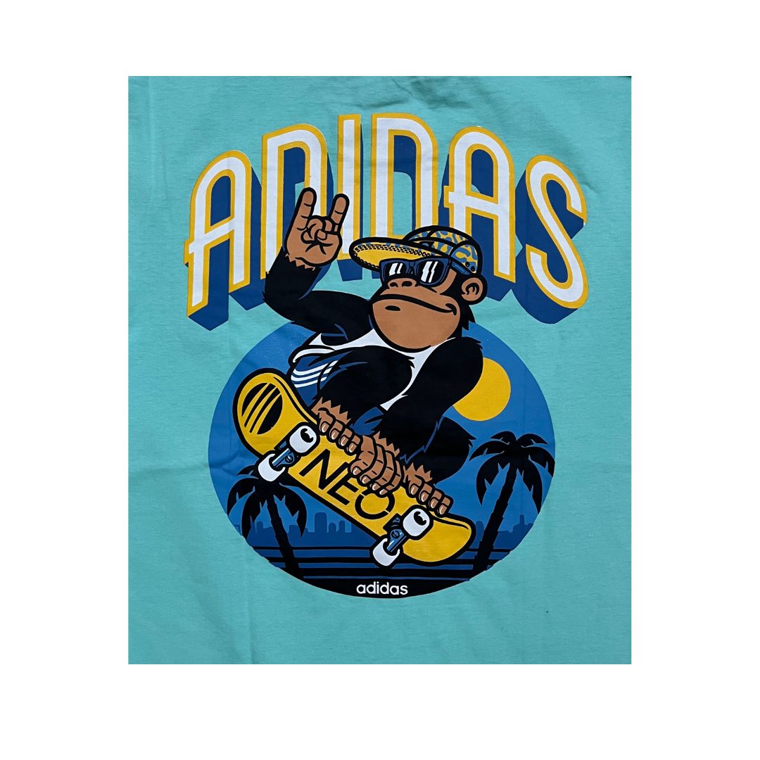 Adidas Oversized Tshirt - Sky Blue